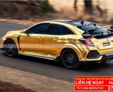 dán đổi màu civic cao cấp vàng gold  dán ô tô chuyên nghiệp wrap car decal xe hơi cao cấp nhàn decal decaltrangtrixe79 decal candy nhôm xướt chrome chuyển màu tem xe đẹp giá rẻ dán ô tô tp hcm_